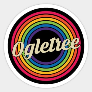 Ogletree - Retro Rainbow Style Sticker